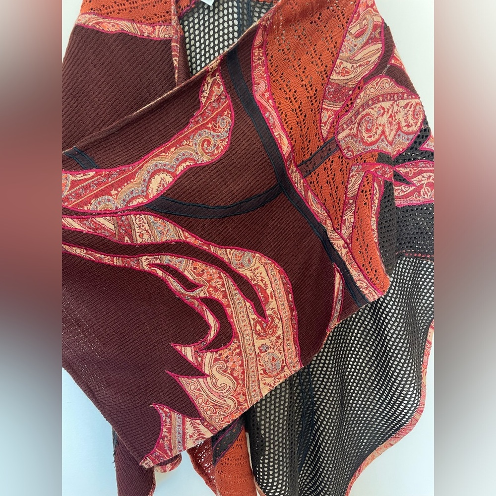 Chico's Patchwork Wrap Shawl - image 4
